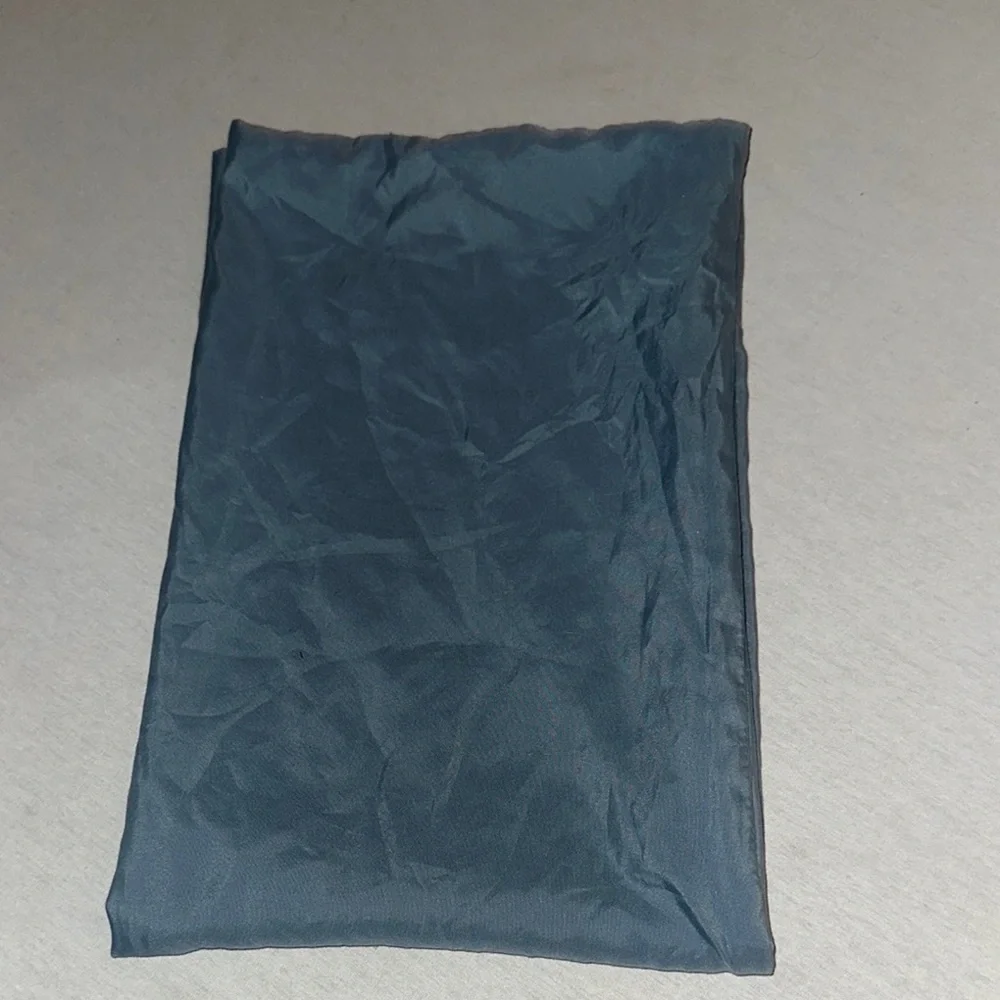 Home Bedding. OS Pillow Case. Dark Blue Fabric Material.